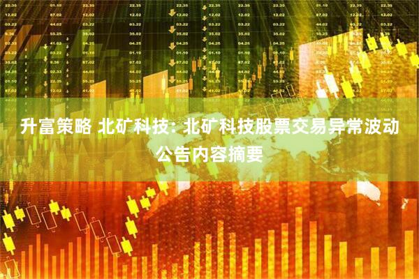 升富策略 北矿科技: 北矿科技股票交易异常波动公告内容摘要
