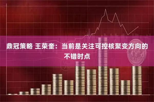 鼎冠策略 王荣奎：当前是关注可控核聚变方向的不错时点