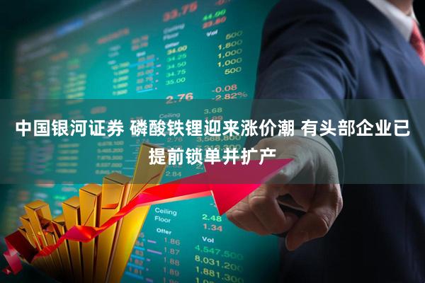 中国银河证券 磷酸铁锂迎来涨价潮 有头部企业已提前锁单并扩产